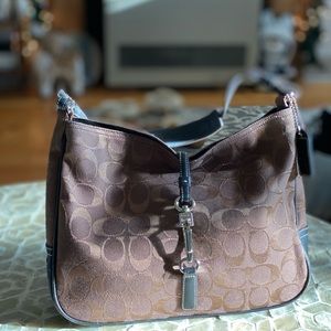 COACH brown small handbag